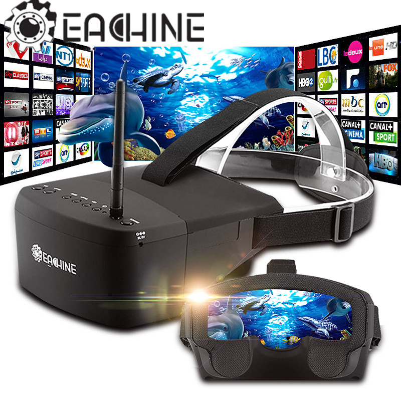 Skyzone Sky04O Pro Fpv Goggles - Eachine EV800 5 inch 800x480 FPV-videobril